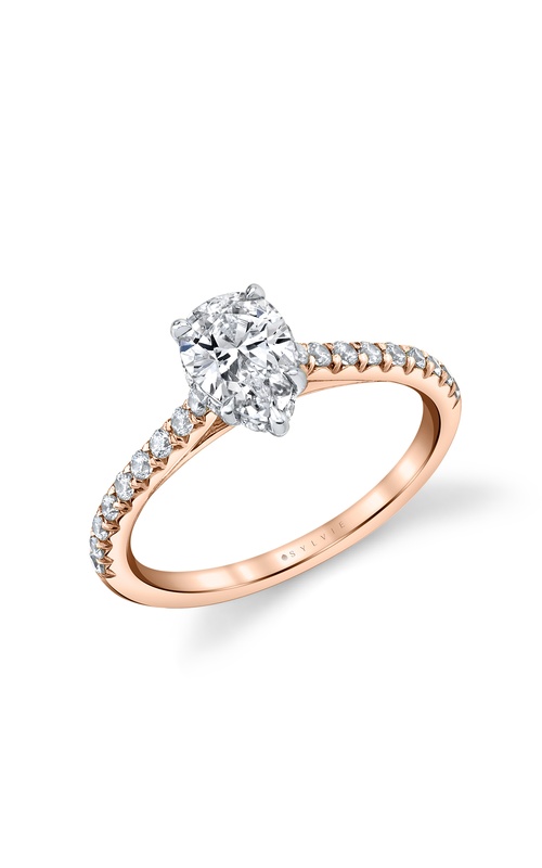 Sylvie Hidden Halo Engagement Ring S1944-031A4K12T