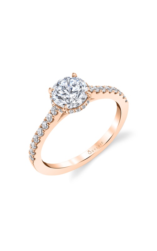 Sylvie Hidden Halo Engagement Ring S1953-029A4R10R