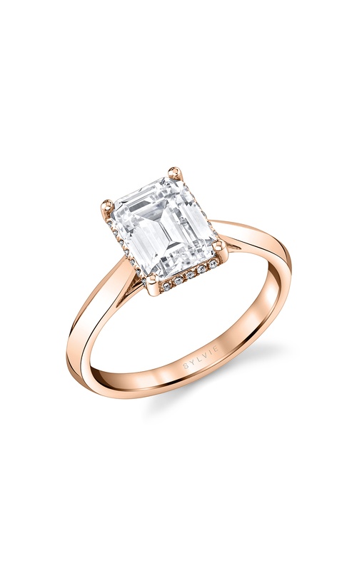 Sylvie Hidden Halo Engagement Ring S2500-008A4R20E