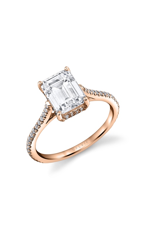 Sylvie Hidden Halo Engagement Ring S2583-034A4R20E