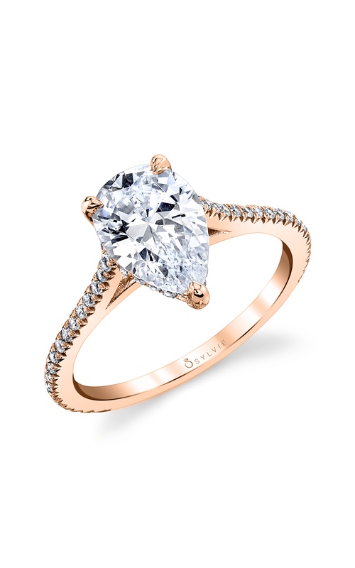 Sylvie Hidden Halo Engagement Ring S2583-034A4R20T