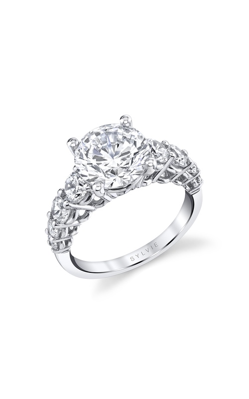 Engagement Ring – 14K White Gold Round Diamond S2806-0113A4W30R | Sylvie