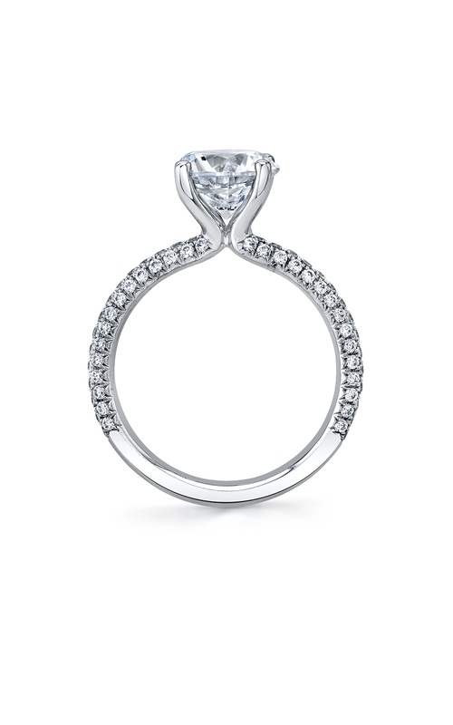 Engagement Ring – 14K White Gold Pear Diamond S2633-050A4W20P | Sylvie