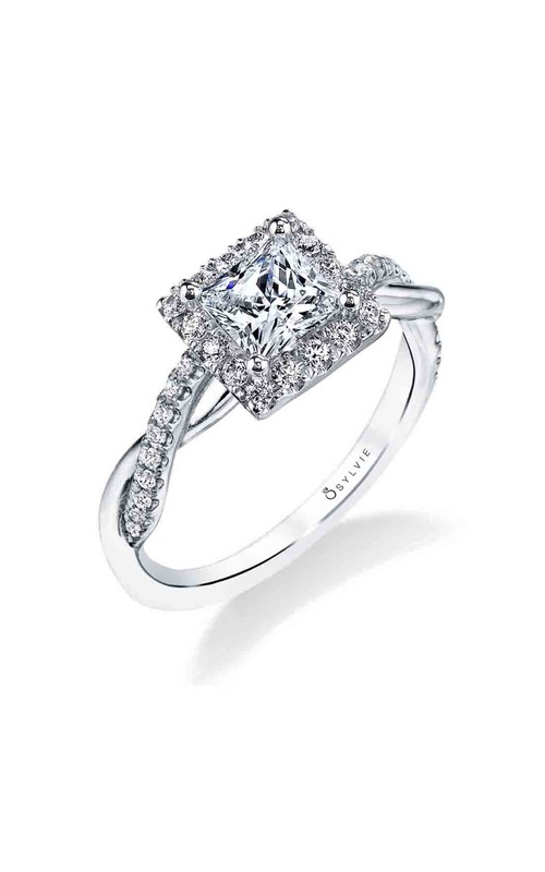 Engagement Ring – 14K White Gold Pear Diamond S1724-023A4W10P | Sylvie