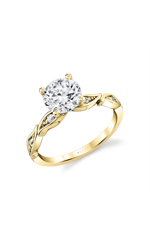 Sylvie Tulira Leaf Engagement Ring S2800-008A4Y15R