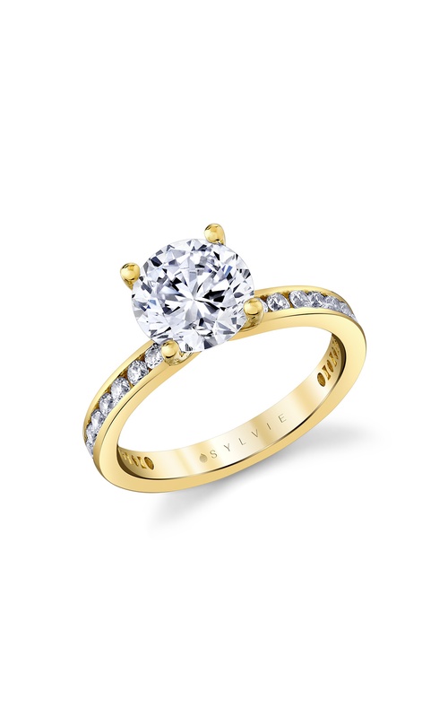Sylvie Auravie Channel Engagement Ring S3607-048A4Y20R