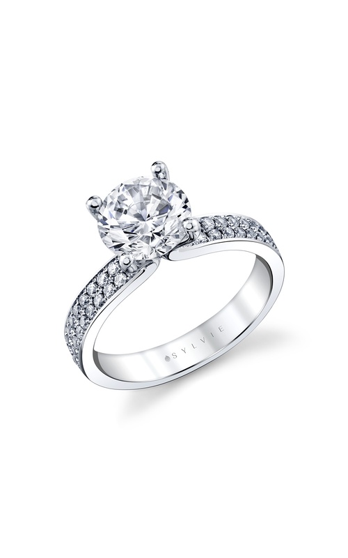 Sylvie Auravie Channel Engagement Ring S3616-039A4W20R