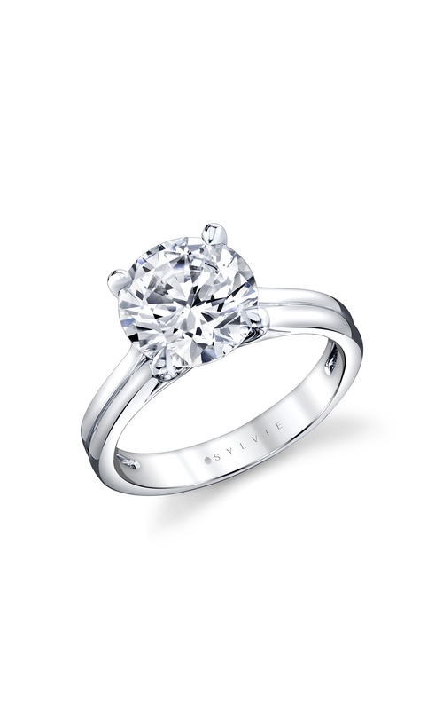 Sylvie Legacy Shell Double Band Engagement Ring S3618-0004W30R
