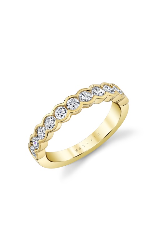 Sylvie Heritage Modern Wedding Ring B232-077D4Y