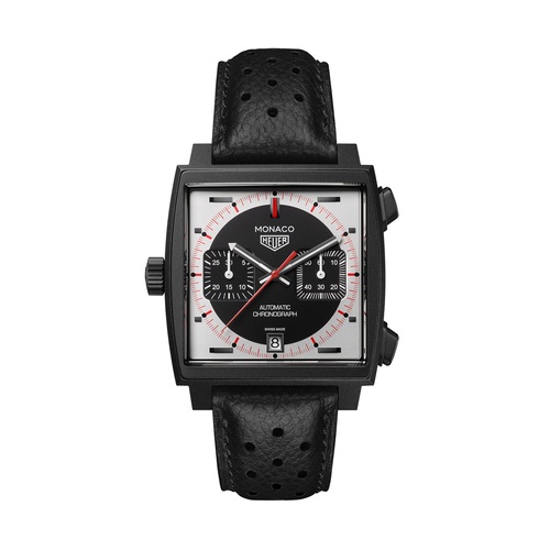 TAG Heuer Monaco Stainless Steel Blue Dial Calfskin Strap