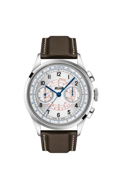 Tissot Heritage 1938 42 Silver Dial Leather Strap