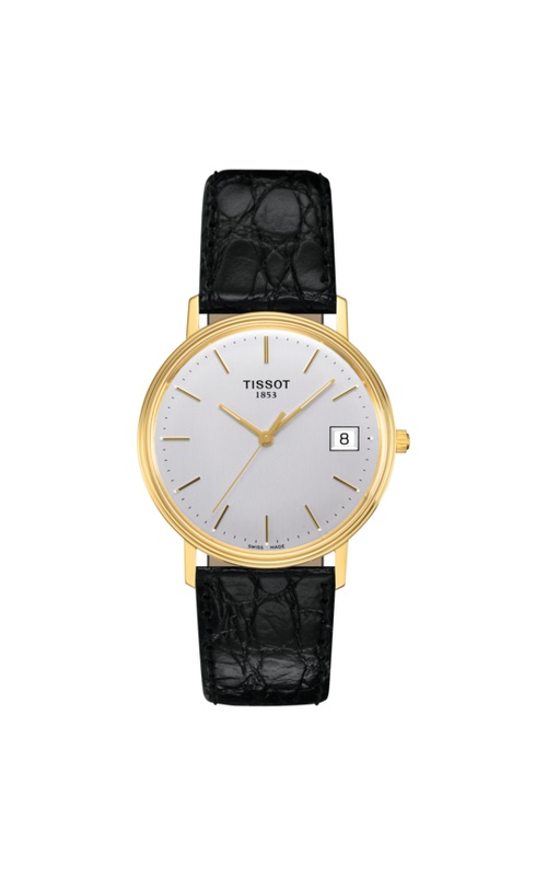 Tissot Goldrun 18K Yellow Gold  Silver Dial 18K Yellow Gold Strap