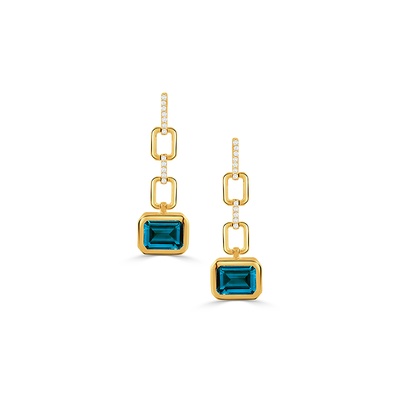 Doves by Doron Paloma London Blue Earrings E11162LBT-Y Doves by Doron Paloma London Blue Earrings E11162LBT-Y