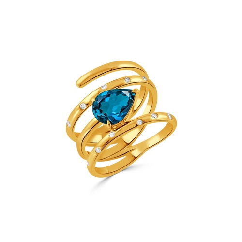 Doves by Doron Paloma Pouf Ring R12536LBT-Y