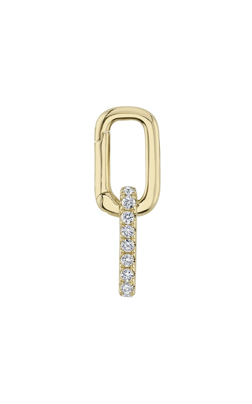 White 14 Karat Diamond Paper Clip Link 0.85 With 18=0.24Tw Round G/H Si Diamonds