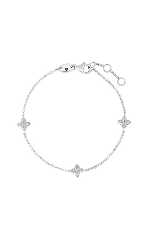 Roberto Coin Love By The Yard Diamond Bracelet White 18 Karat Bracelet With 12=0.13Tw Round G/H Si Diamonds