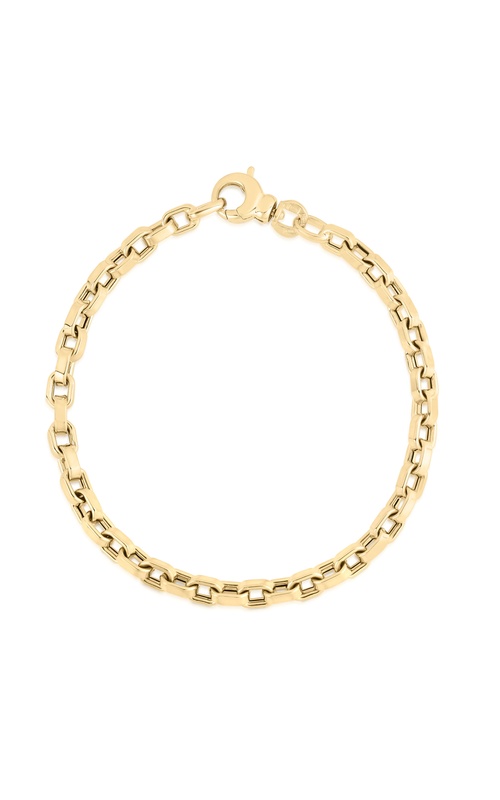 Roberto Coin Yellow 18 Karat Square Link Bracelet