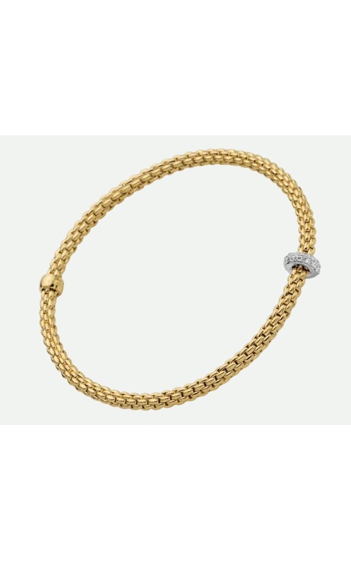 Fope White/Yellow 18 Karat Bracelet With 0.18Tw Round Diamonds