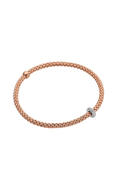FOPE 18K ROSE/WHITE 0.18CT DIAMOND BRACELET