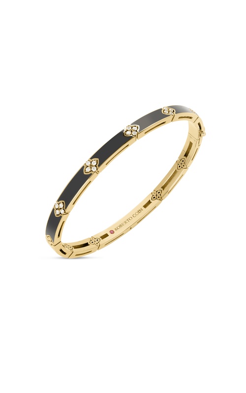 Roberto Coin Yellow 18 Karat Love In Verona Bracelet With 20=0.14Tw Round G/H Si Diamonds