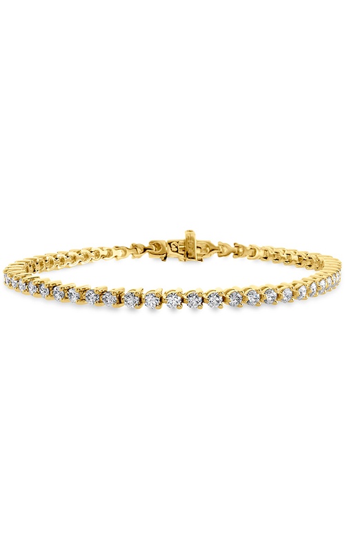 Hearts On Fire Yellow 18 Karat Select Temptation Bracelet Bracelet With 41 = 3.04Tw Round I/J Vs-Si Diamonds