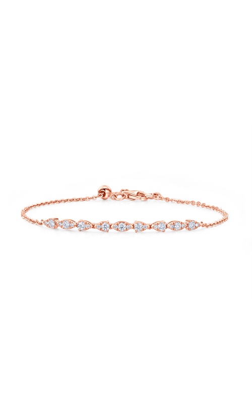 Hearts On Fire Aerial Dewdrop Bracelet Rose 18 Karat Bracelet With 21=0.42Tw Round G/H Vs-Si Diamonds