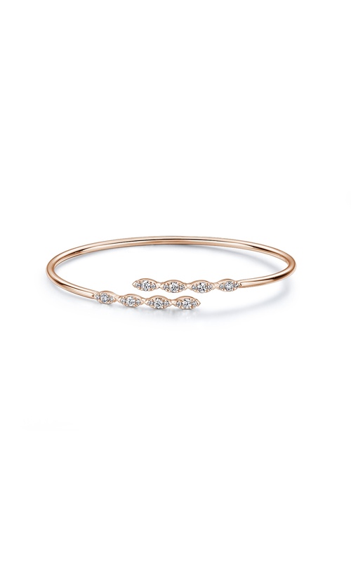 Hearts On Fire Aerial Marquise Flexi Bangle Rose 18 Karat Bracelet With 24=0.53Tw Round G/H Vs-Si Diamonds