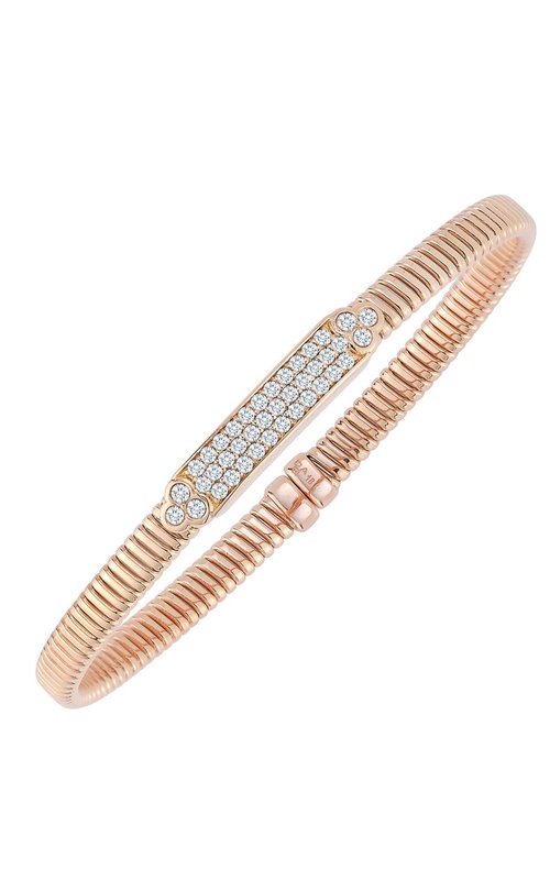 Rose 18 Karat Bracelet With 0.55Tw Round G Si Diamonds