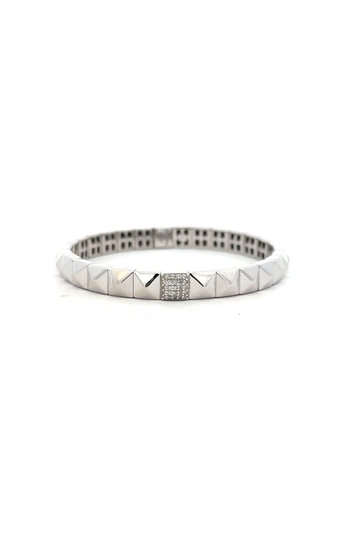 White 18 Karat Bracelet With 0.16Tw Round Diamonds