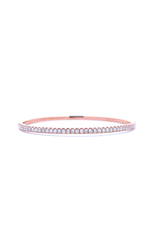 Rose 18 Karat Bracelet With 39=1.00Tw Round G/H Si Diamonds