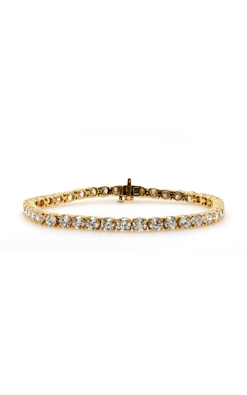 Yellow 18 Karat Bracelet With 42=9.79Tw Round I/J VS Diamonds