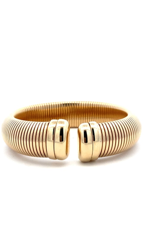 Yellow 14 Karat Flex Cuff Bracelet Total Grams: 35