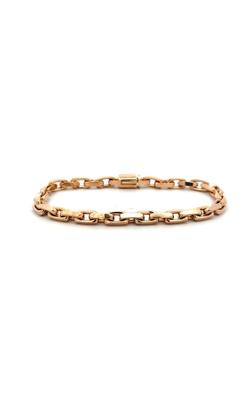 Yellow 14 Karat Paperclip Bracelet Length 8