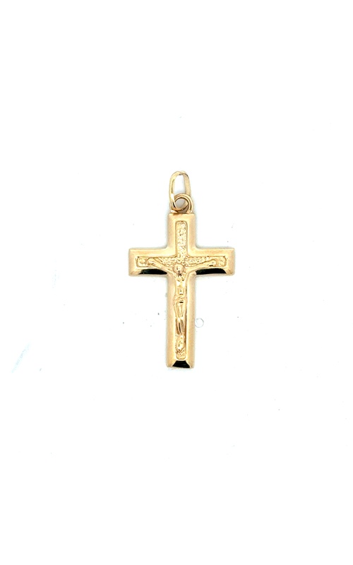 Yellow 14 Karat Crucifix Charm
