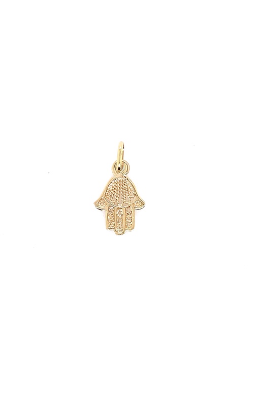 Yellow 14 Karat Hamsa Hand Charm