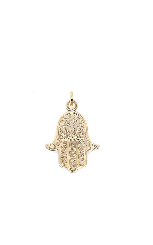 Yellow 14 Karat Hamsa Hand Charm