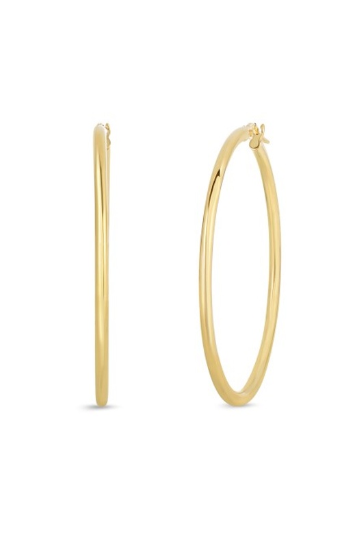 Roberto Coin Yellow 18 Karat Large Hoop Earrings 45mm