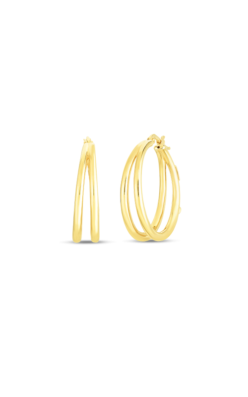 Roberto Coin Yellow 18K Gold Oro Classic Earrings