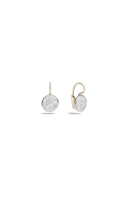 Pomellato Rose 18 Karat Earrings With 0.71Tw Round Diamonds
