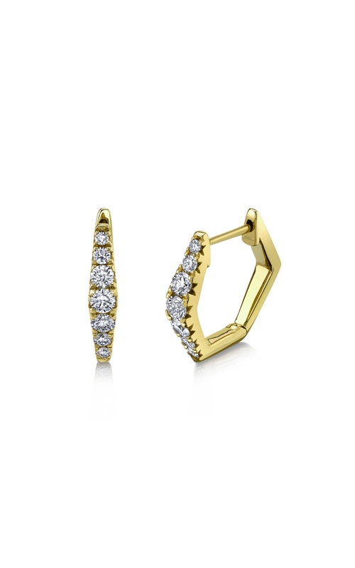Yellow 14 Karat Earrings With 14=0.49Tw Round G/H Si Diamonds