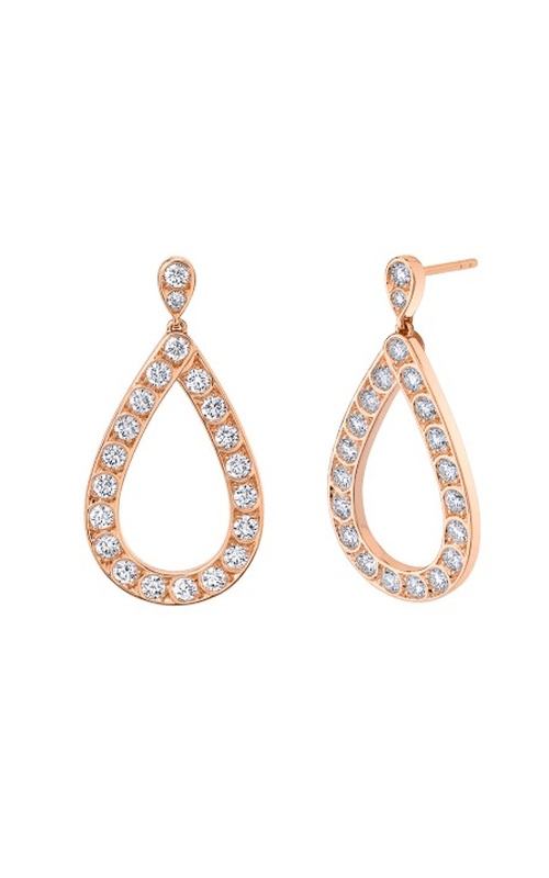 Harry Kotlar Rose 18 Karat Earrings With = 2.45Tw Round G Vs2 Diamonds