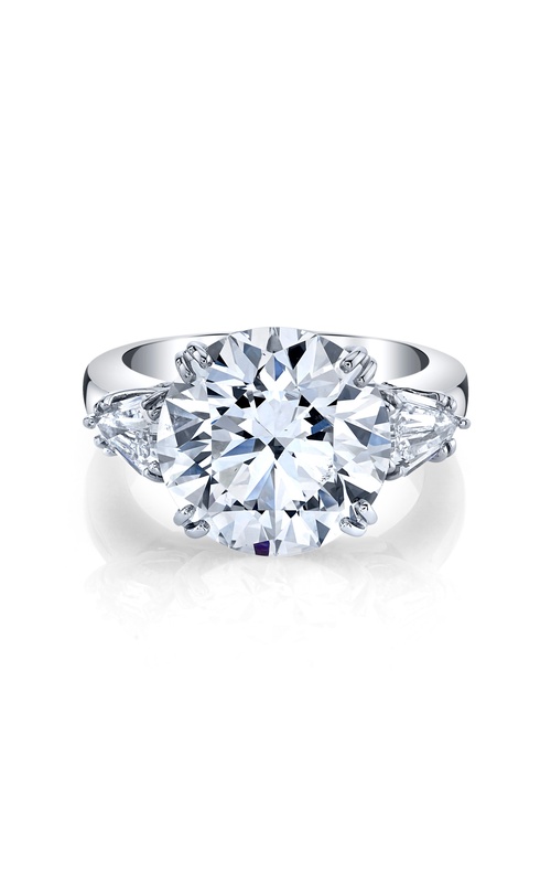 Harry Kotlar Plat Three Stone Engagement Ring