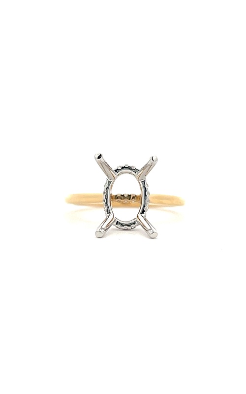 White/Yellow 18 Karat Ring Size 6.5 With 32=0.14Tw Round G/H Si3 Diamonds For a 2.97ct (10x7)