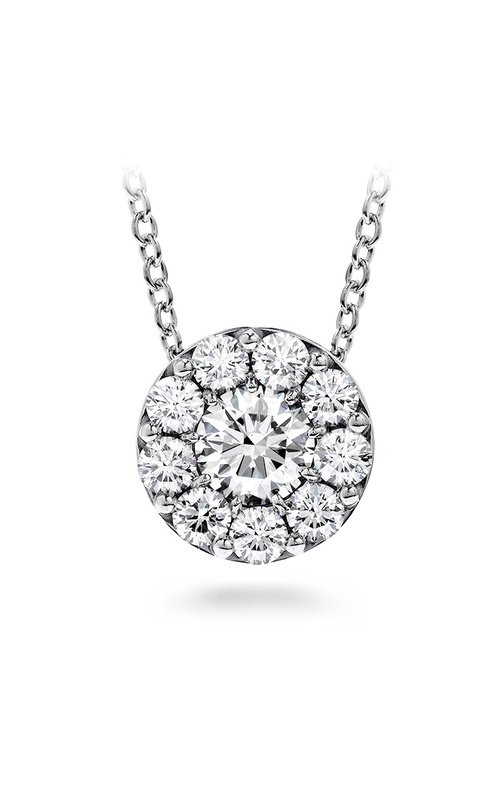 Hearts On Fire Fulfillment Pendant Necklace White 18 Karat Earrings With 0.72Tw Round I/J Vs-Si Diamonds