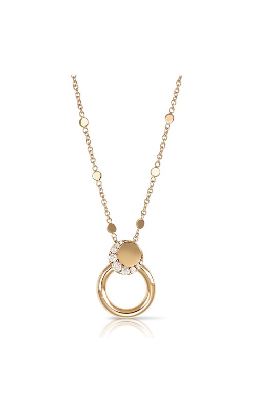 Pasquale Bruni Rose 18 Karat Luce Pendant Length 18 With = 0.20Tw Round F/G Vvs-Vs Diamonds