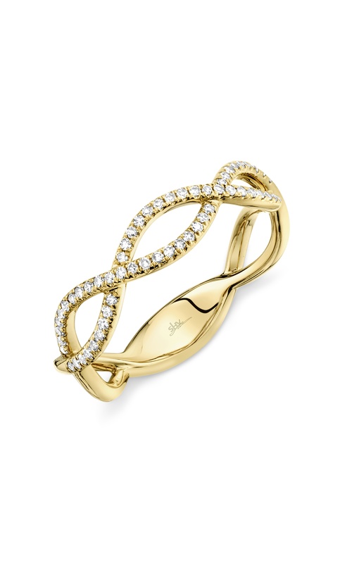 Yellow 14 Karat Fashion Ring With 60=0.19Tw Round G/H Si Diamonds