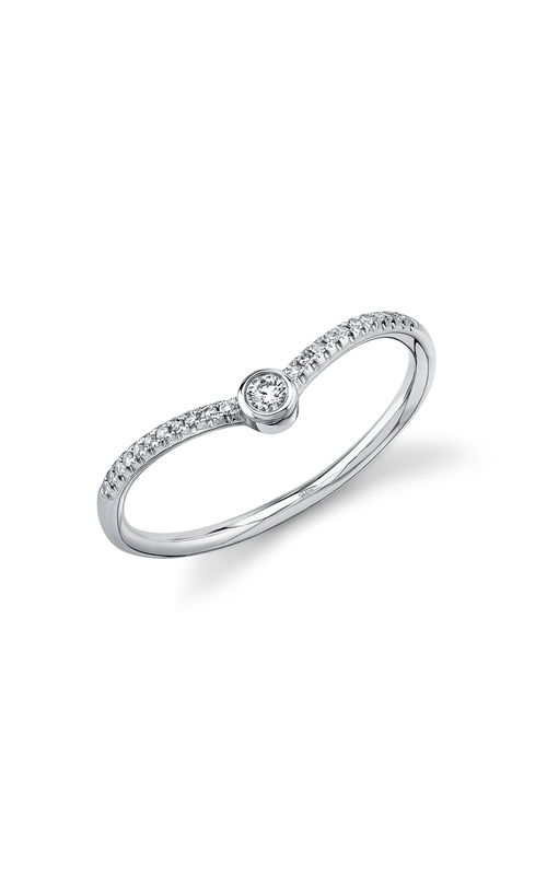 White 14 Karat Fashion Ring With 23=0.09Tw Round G/H Si Diamonds