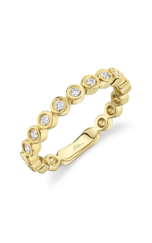 Yellow 14 Karat Diamond Ring Size 7 With 9=0.17Tw Round G/H Si Diamonds