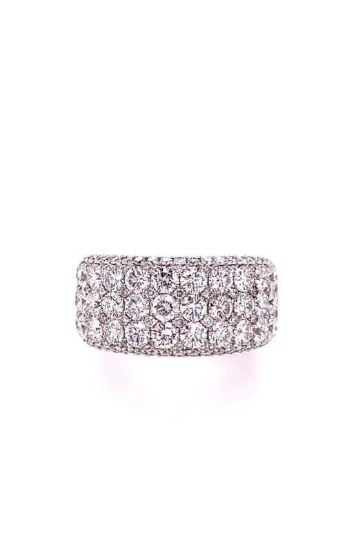 White 18 Karat Fashion Ring With 33=2.76Tw Round Diamonds And 86=0.63Tw Round Diamonds