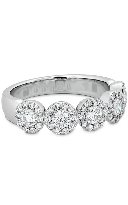 Hearts On Fire White 18 Karat Fulfillment Round Band Size 6.5 With 0.85Tw Round G/H Vs-Si Diamonds